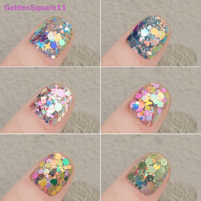 Hộp Kim Tuyến Lấp Lánh Nhiều Màu Sắc Trang Trí Móng Tay Nghệ Thuật vn