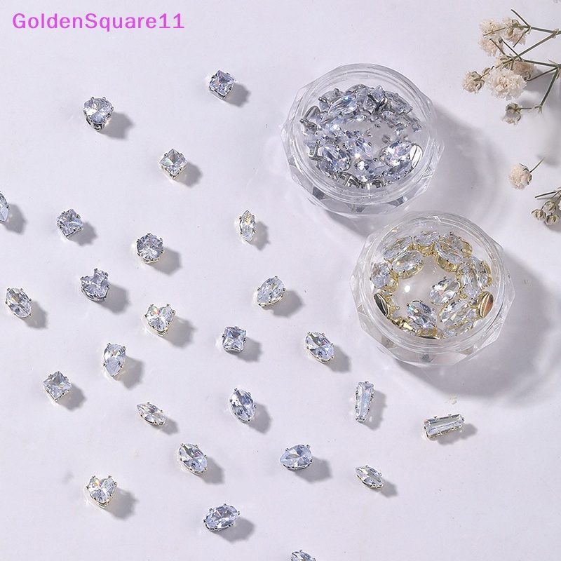 Set 10 Phụ Kiện Trang Trí Móng Tay 3d Bằng Kim Loại