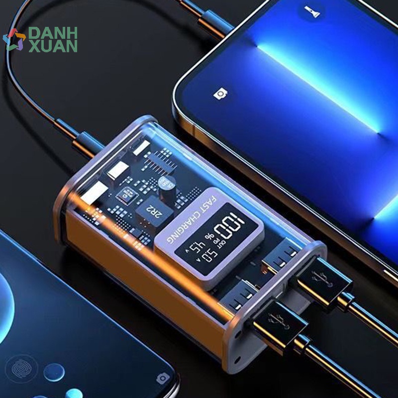 21700 pin sạc bao vây tự làm 10000mAh Điện thoại pin sạc mới