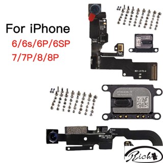 Camera Trước Với Cáp Cảm Biến + Loa Ngoài + Ốc Vít Cho iphone 6 6s 7 8 plus