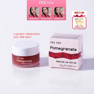 (Tặng Nạ) Son Môi Lựu Đỏ ZEE Store Vietnam Dưỡng Hồng Môi Chống Thâm - Pomegranate Natural Lip Balm 10g