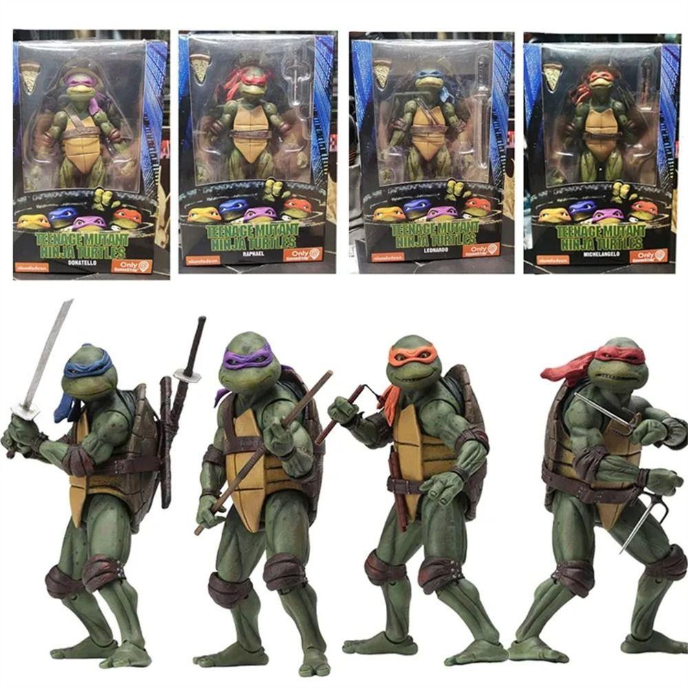 Mô Hình Nhân Vật ninja Rùa Phiên Bản Giới Hạn neca 1990
