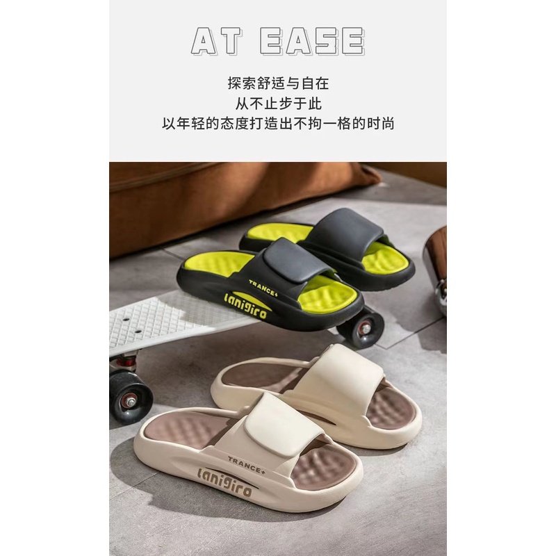 Dép Đi Trong Nhà Đế Dày Chống Trượt Thời Trang Mùa Hè Cho Cặp Đôi