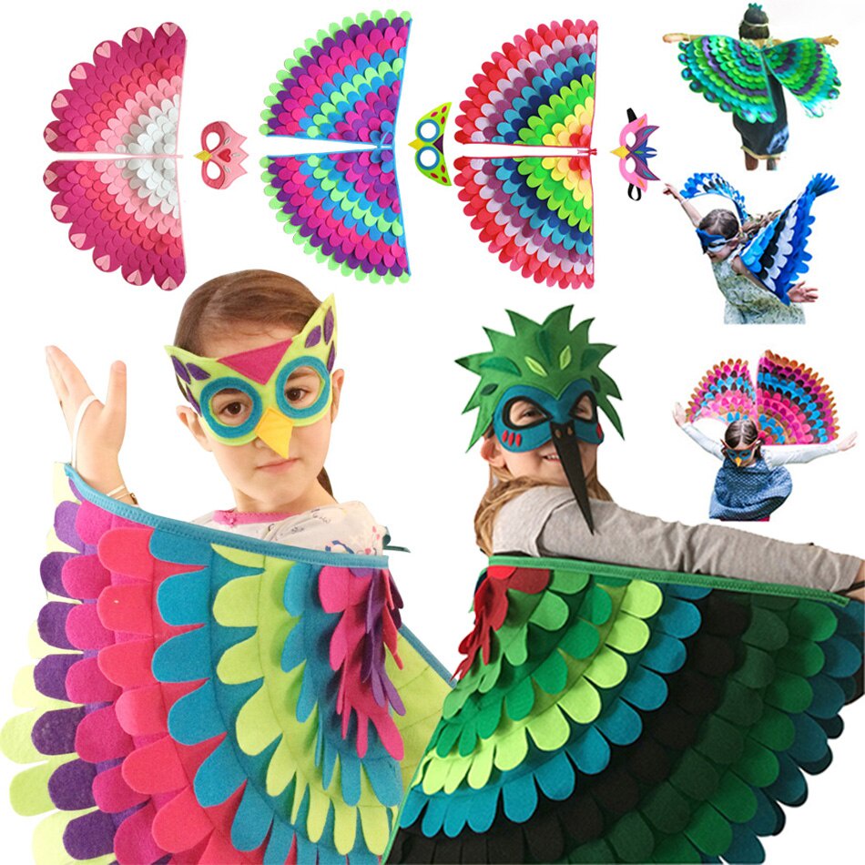 Bộ Đồ Hóa Trang Động Vật Cánh Bướm / Cánh Hoa Cẩm Chướng / Chim Cho Bé Dịp halloween