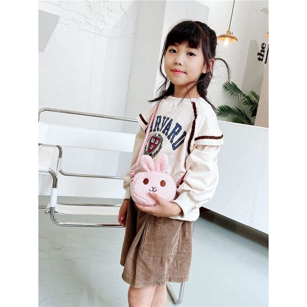 Mới Túi Đeo Chéo Hình Thỏ Xinh Xắn Dành Cho Bé Gái
