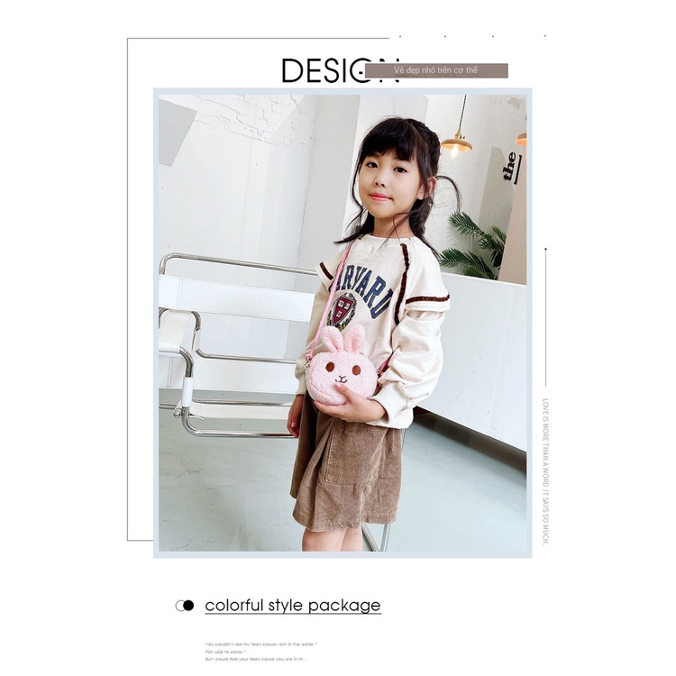 Mới Túi Đeo Chéo Hình Thỏ Xinh Xắn Dành Cho Bé Gái