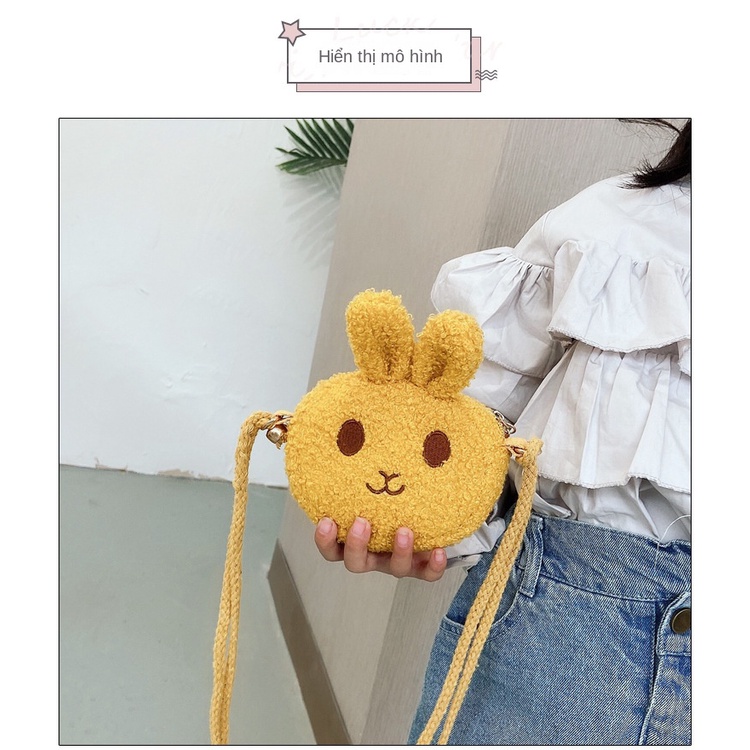 Mới Túi Đeo Chéo Hình Thỏ Xinh Xắn Dành Cho Bé Gái