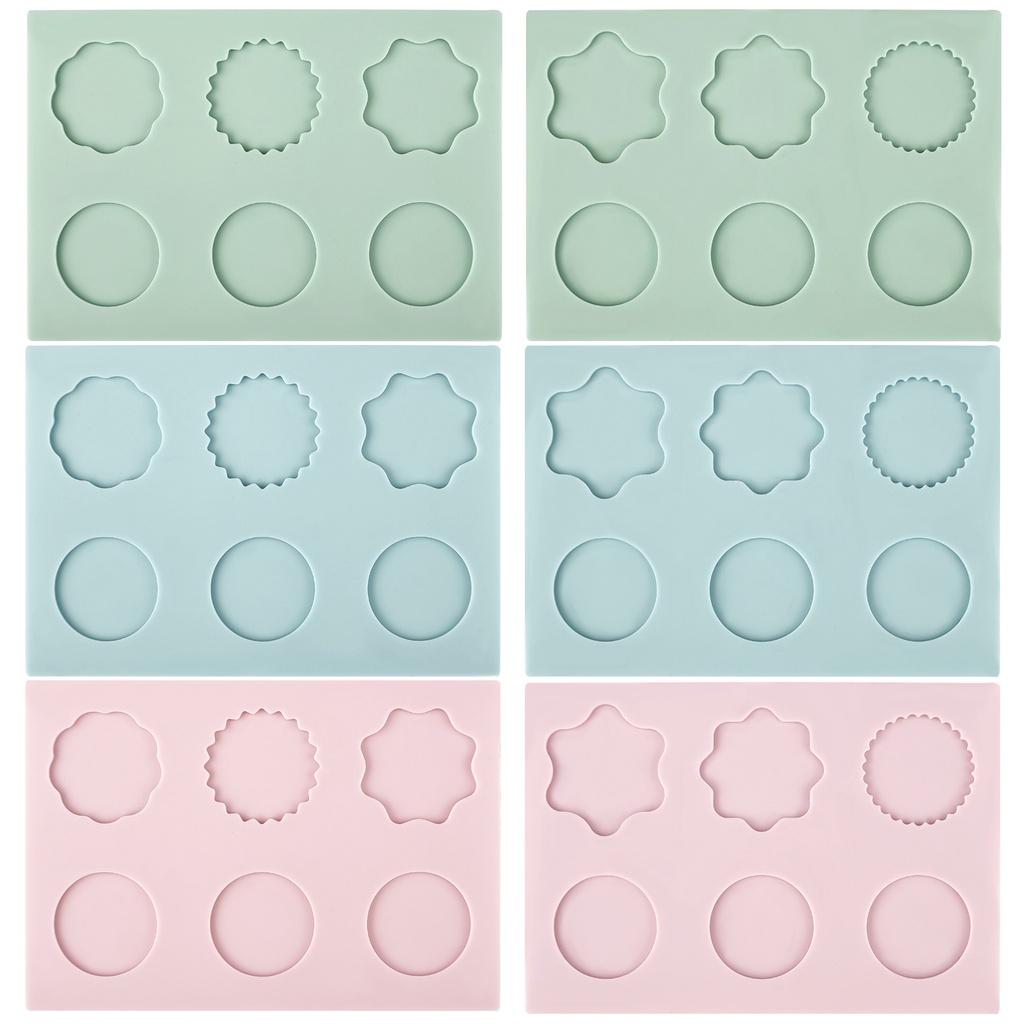 Sáp con dấu silicone khuôn pad nhiều kích cỡ niêm phong sáp cố định hình pad niêm phong phong bì mời DIY làm công cụ