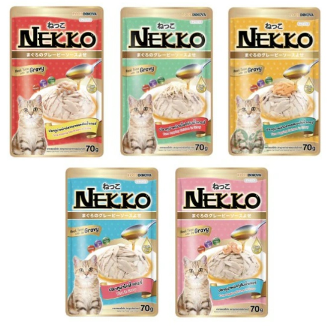 Pate Nekko Cho Mèo Gói 70g - Pate Vị Cá Ngừ Nhập Khẩu Từ Thái Lan Dành Cho Mèo