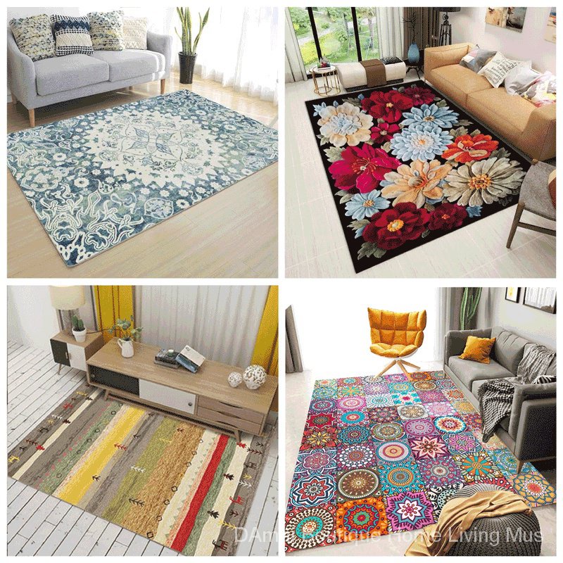 Thảm Trải Sàn Phong Cách Dân Tộc Bắc Âu retro Trang Trí Phòng Khách / Ban Công