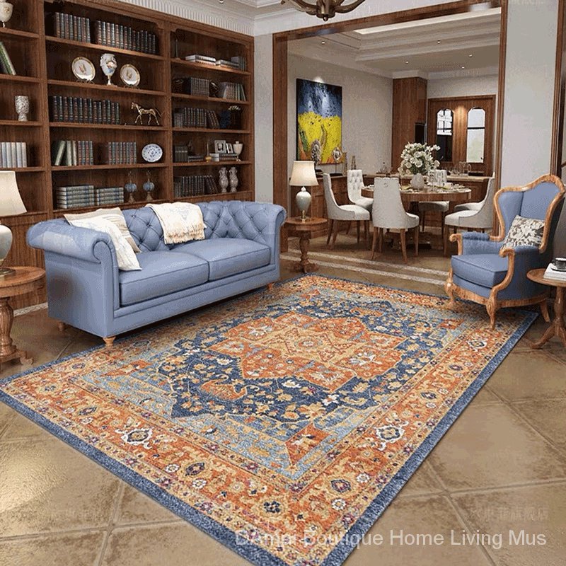 Thảm Trải Sàn Phong Cách Dân Tộc Bắc Âu retro Trang Trí Phòng Khách / Ban Công