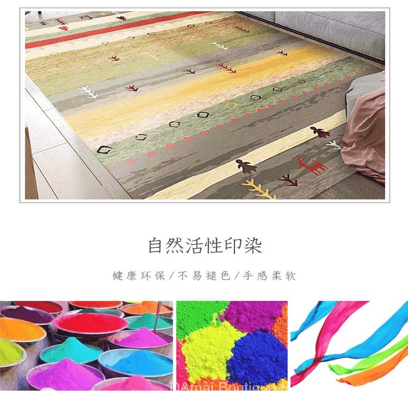 Thảm Trải Sàn Phong Cách Dân Tộc Bắc Âu retro Trang Trí Phòng Khách / Ban Công