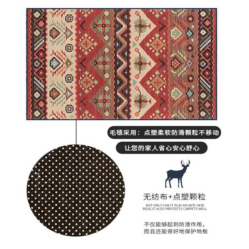 Thảm Trải Sàn Phong Cách Dân Tộc Bắc Âu retro Trang Trí Phòng Khách / Ban Công
