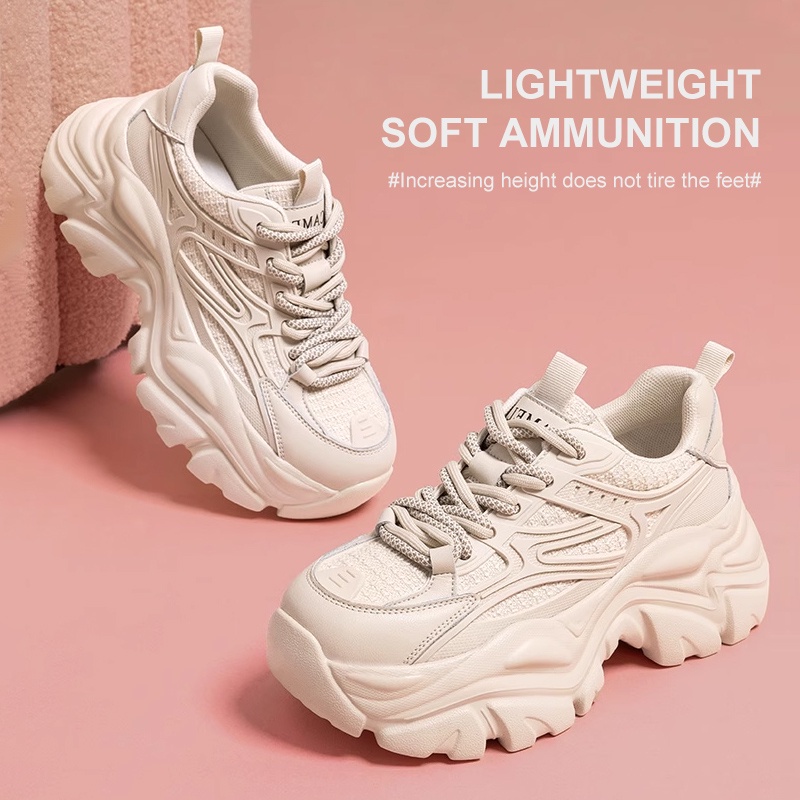 CAMEL SPORTS Giày Thể Thao Đế Dày Tăng Chiều Cao Thoải Mái Thời Trang Cho Nữ