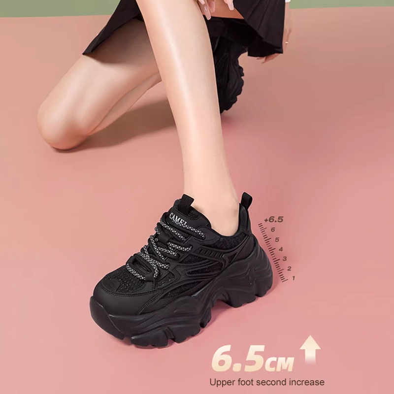 CAMEL SPORTS Giày Thể Thao Đế Dày Tăng Chiều Cao Thoải Mái Thời Trang Cho Nữ