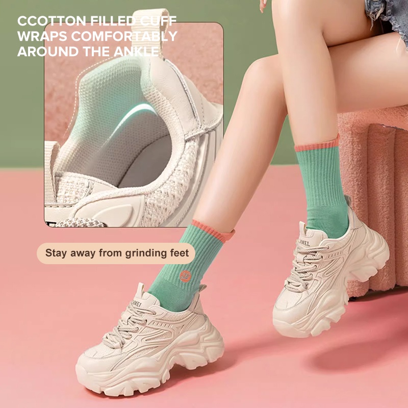 CAMEL SPORTS Giày Thể Thao Đế Dày Tăng Chiều Cao Thoải Mái Thời Trang Cho Nữ