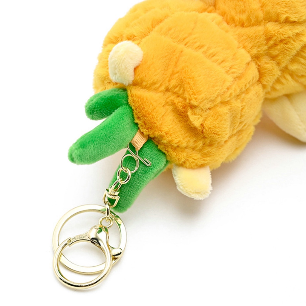 Buym2 Móc Khóa Búp Bê Gấu / Quả Dứa Nhồi Bông mini Mềm Mại Thoải Mái Chạm Cảm Ứng Chống Mài Mòn Trang Trí Túi Xách