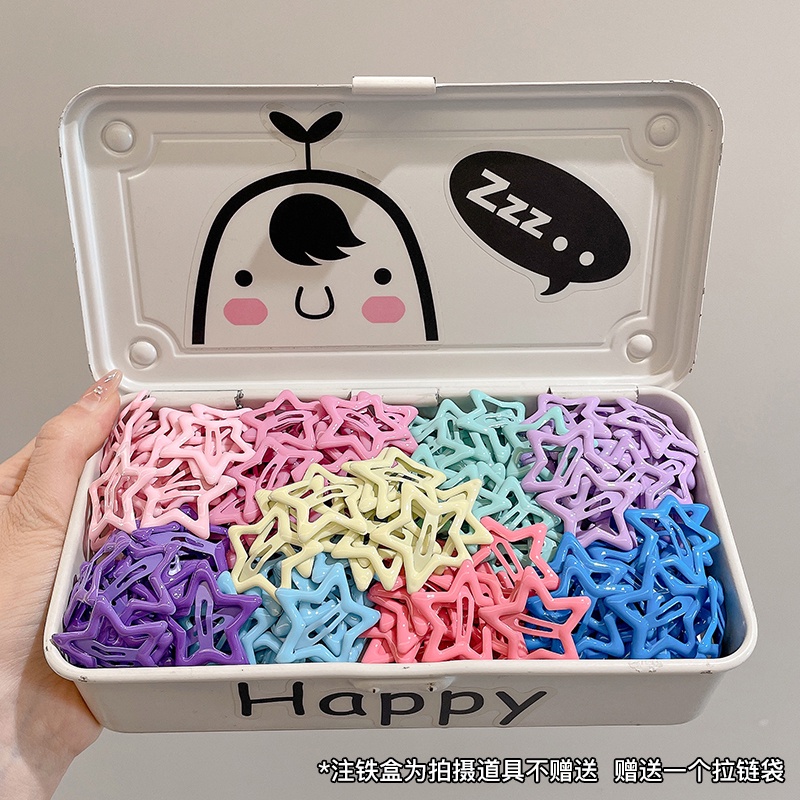 Bộ Kẹp Tóc bb Hình Ngôi Sao Nhiều Màu Sắc Dễ Thương y2k Thời Trang