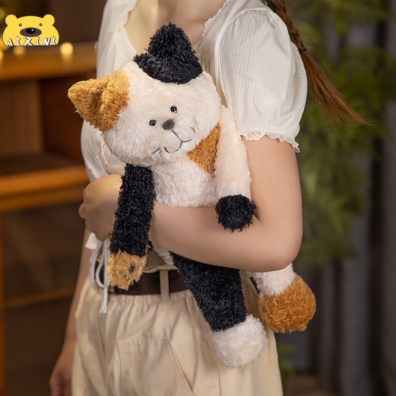 🎀CÓ SẴN🎀GẤU BÔNG Mèo Mèo Búp Bê Trà Gạo Mèo Sang Trọng Búp Bê Gối Đồ Chơi Sang Trọng Quà Tặng Sinh Nhật