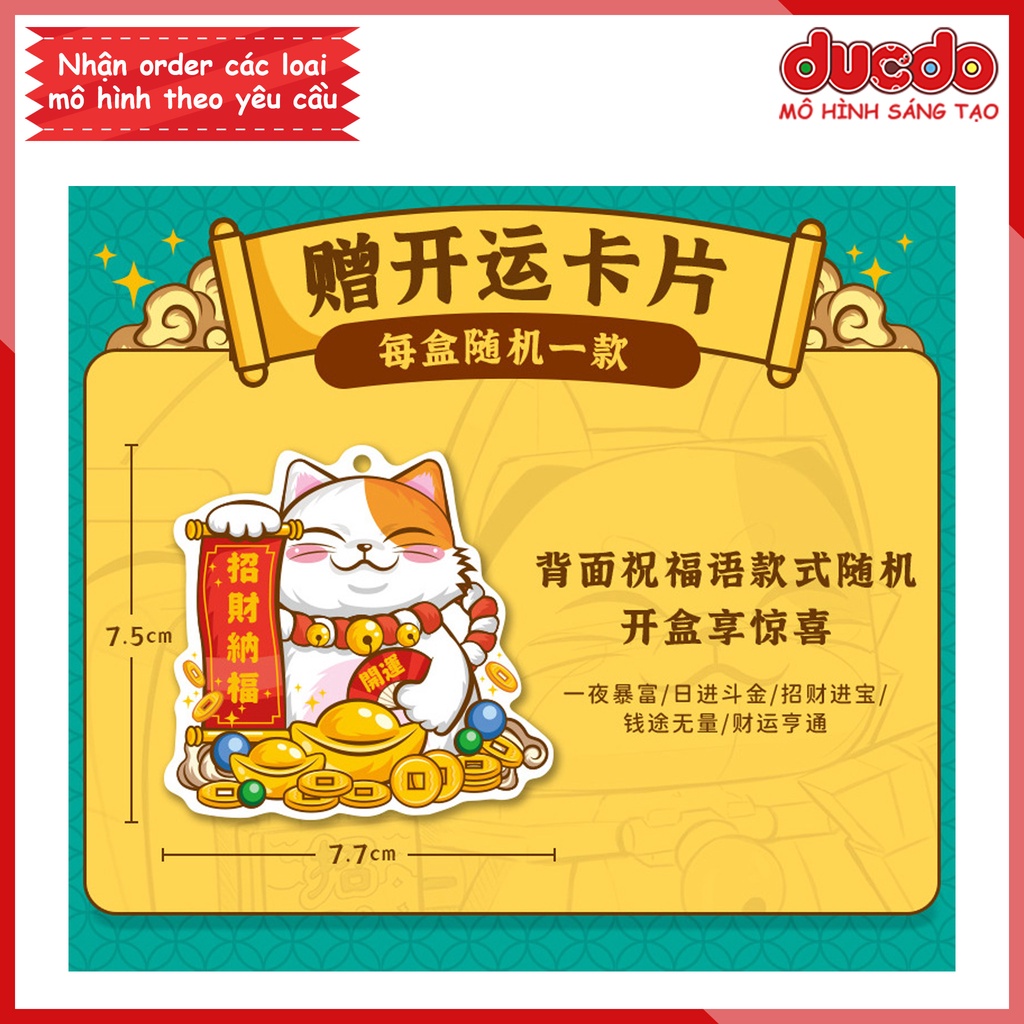 Enlighten K19902 Lắp ghép Mèo thần tài đón tài lộc - Đồ chơi Xếp hình Mô hình