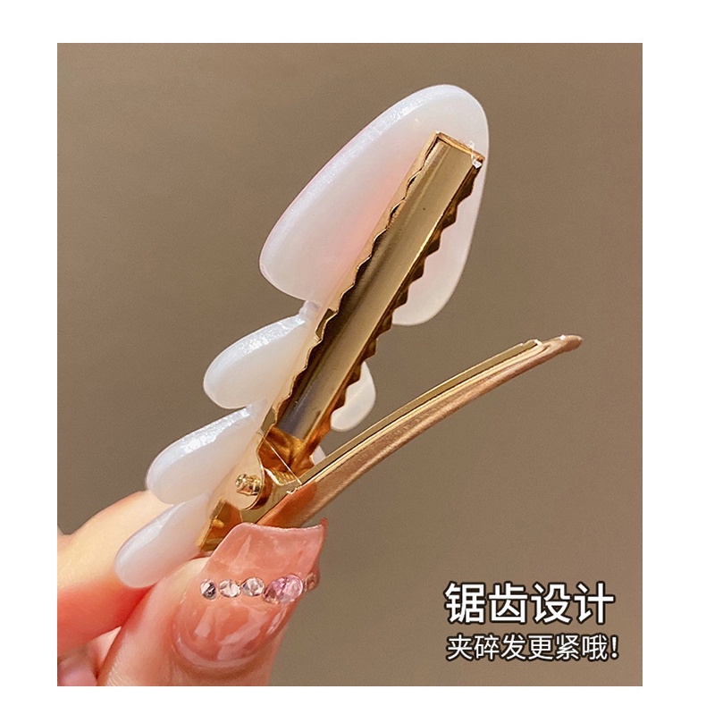 1 Kẹp Tóc Hình Xương Cá Bằng acrylic Dễ Thương Cho Bé Gái