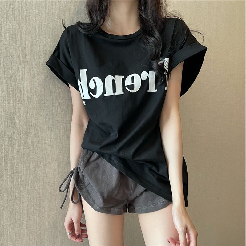 JINSHIHUI áo phông áo thun nữ croptop baby tee Thời trang hàn quốc A29J0NB 36Z230904