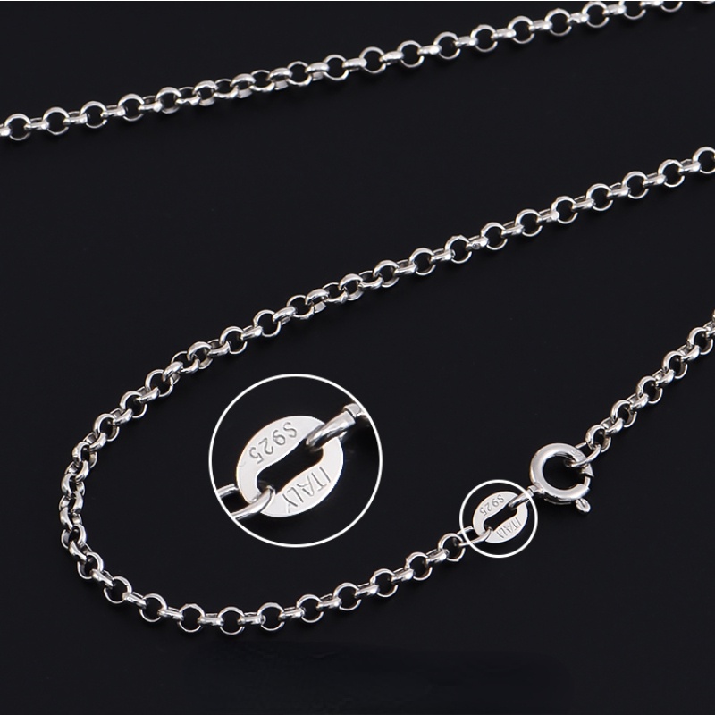 Vòng cổ Mạ Vàng 18k / Bạc s925 Dáng Tròn Đính Ngọc Trai Nhân Tạo 3.0mm Sang Trọng Thời Trang Cho Cặp Đôi
