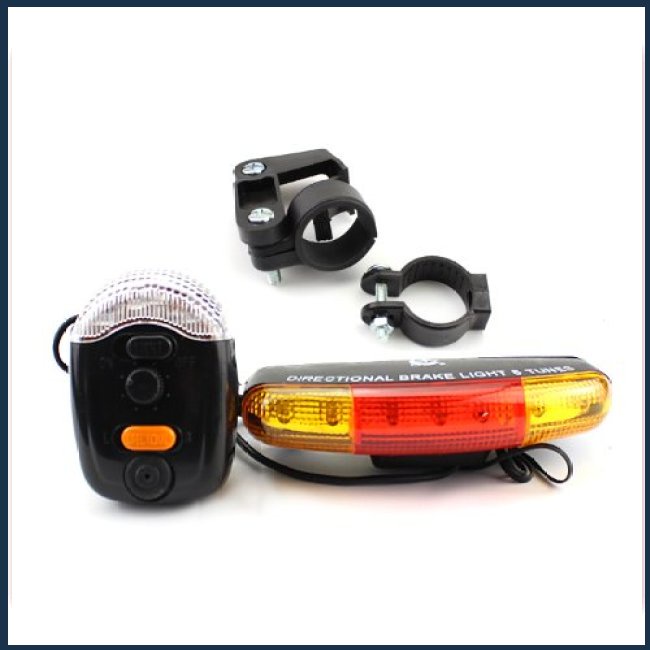 Đèn Xi Nhan Đa Năng Kèm Còi Điện xc-408 Cho Xe Đạp