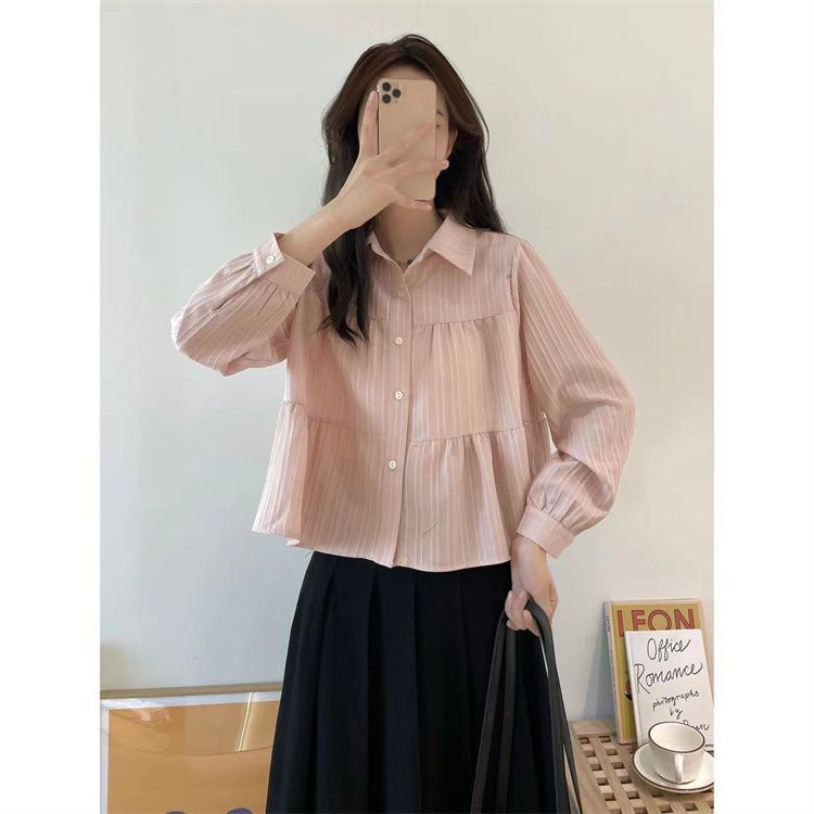Áo Sơ Mi Tay Dài Phong Cách Hàn Quốc Thời Trang Mùa Xuân Mới Cho Nữ