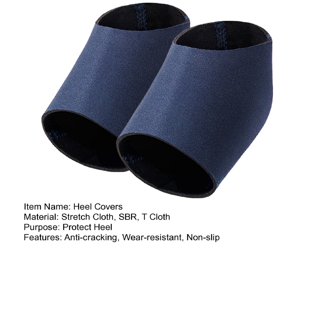 1 Cặp Bọc Gót Chân Mỏng Co Giãn Chống Trượt Chống Mồ Hôi Và Nứt Nẻ unisex