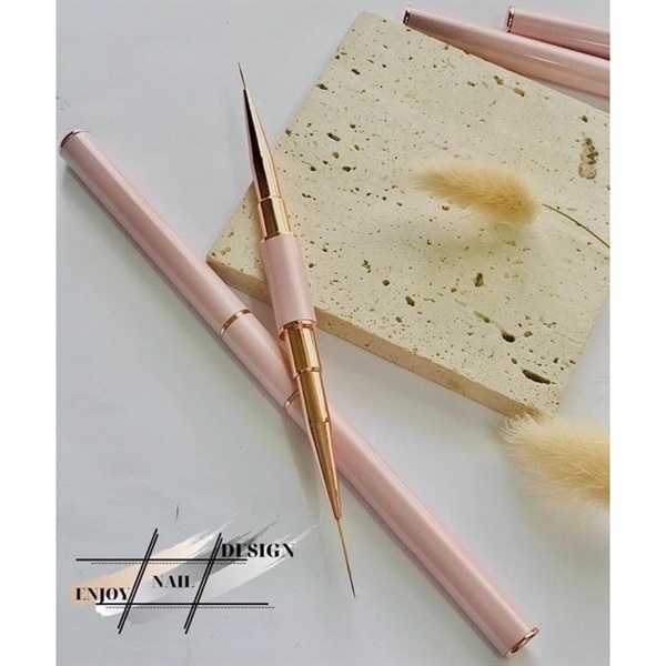 Cọ vẽ nét dài 2 đầu màu hồng (Cây)