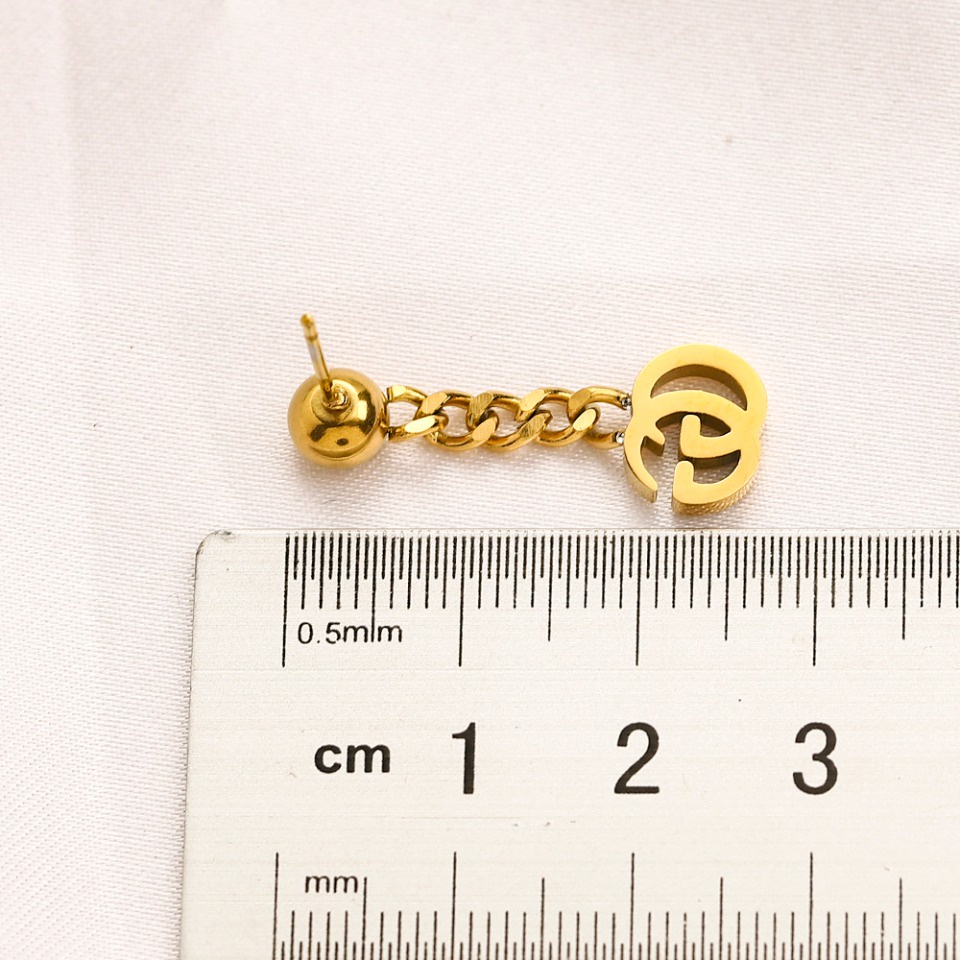 Thời Trang Bông Tai gucci Bằng Thép Titan Cao Cấp