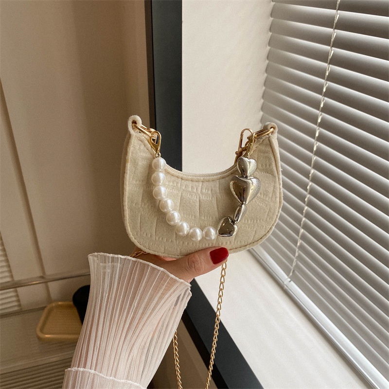 Chelkolrs Túi Đeo Chéo Đính Ngọc Trai Thời Trang Dành Cho Nữ