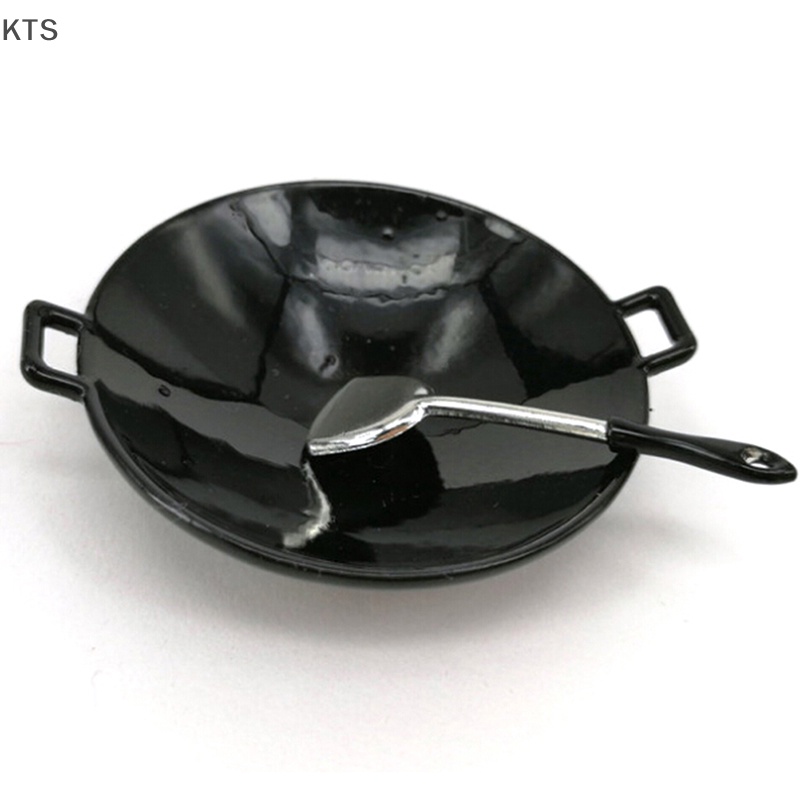 Bộ 3 Mô Hình Nồi Chảo Nắp Nồi 1: 12 Trang Trí Nhà Búp Bê