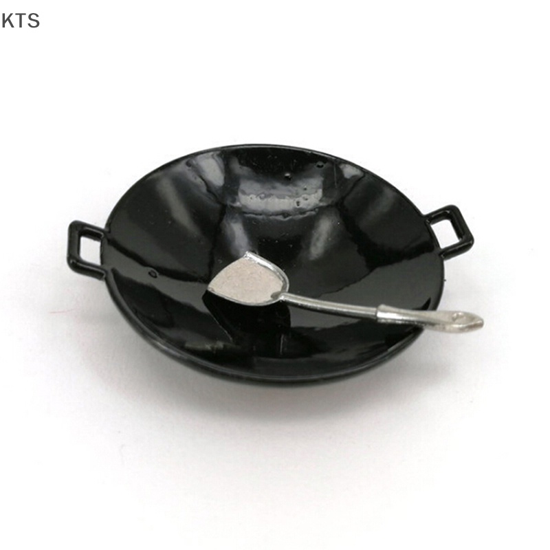 Bộ 3 Mô Hình Nồi Chảo Nắp Nồi 1: 12 Trang Trí Nhà Búp Bê