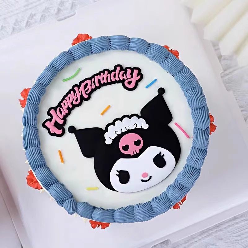Phụ Kiện Trang Trí Bánh Kem Bằng Đất Sét Mềm Hình Mèo kitty / melody / Doremon 3d Dễ Thương