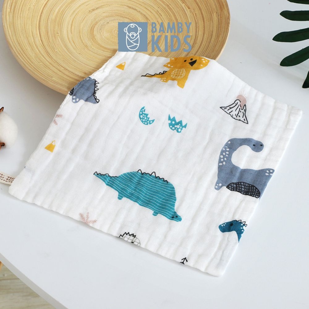 Khăn xô sữa cotton 6 lớp cao cấp từ bông tự nhiên BambyKids