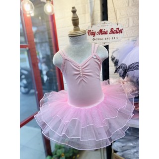 Váy múa dây đan sao hồng