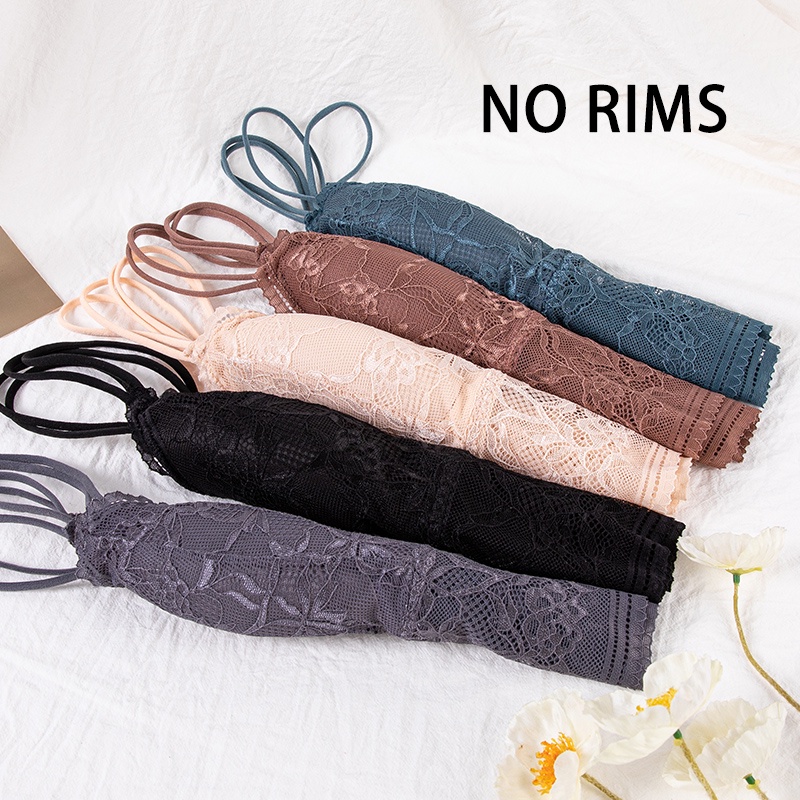 Áo lót Hoa Màu Trơn Có Mút Nâng Ngực Thoáng Khí Gợi Cảm Cho Nữ Cỡ m-2xl