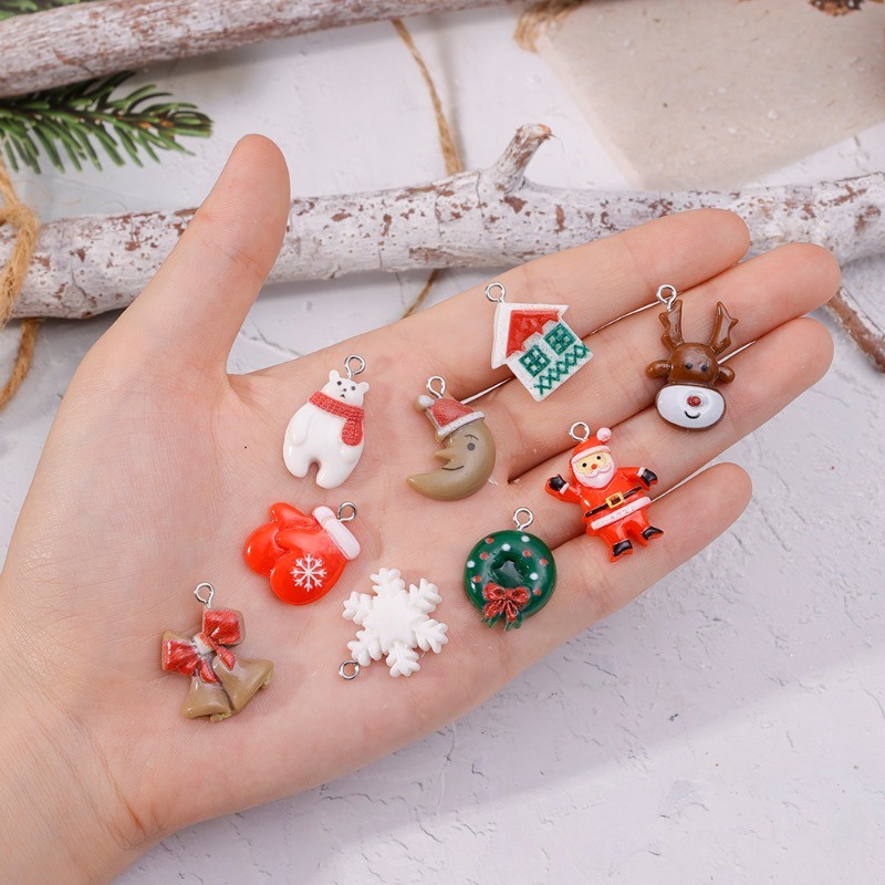 Phụ Kiện Trang Trí Giáng Sinh Hình Hoạt Hình Dễ Thương