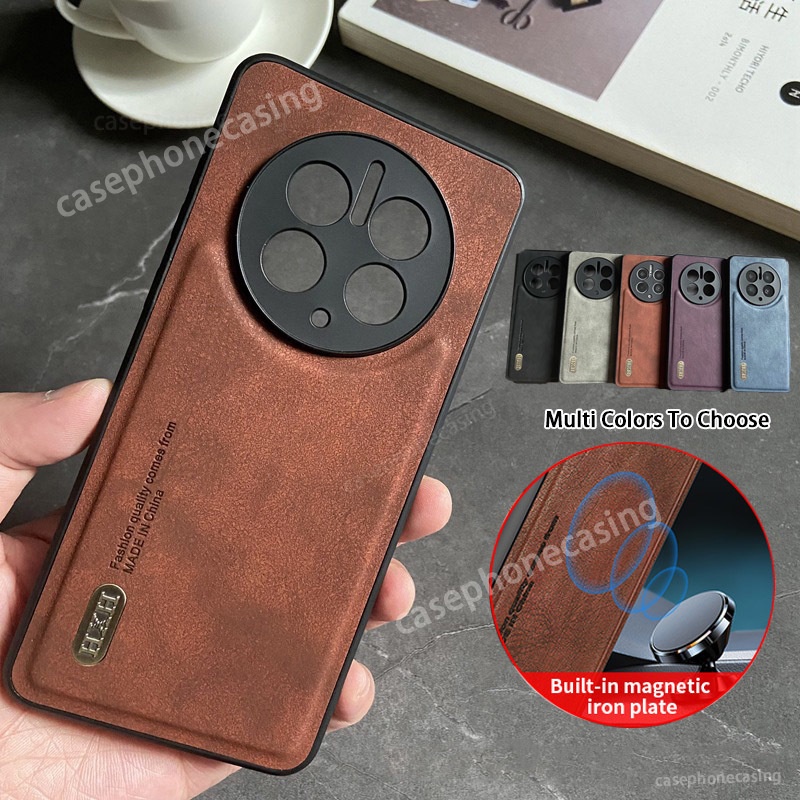Vỏ Bao Da Điện Thoại Từ Tính Mềm Mặt Nhám Bảo Vệ lens huawei mate 50 40 pro p60 nova 11 nova 11i p60