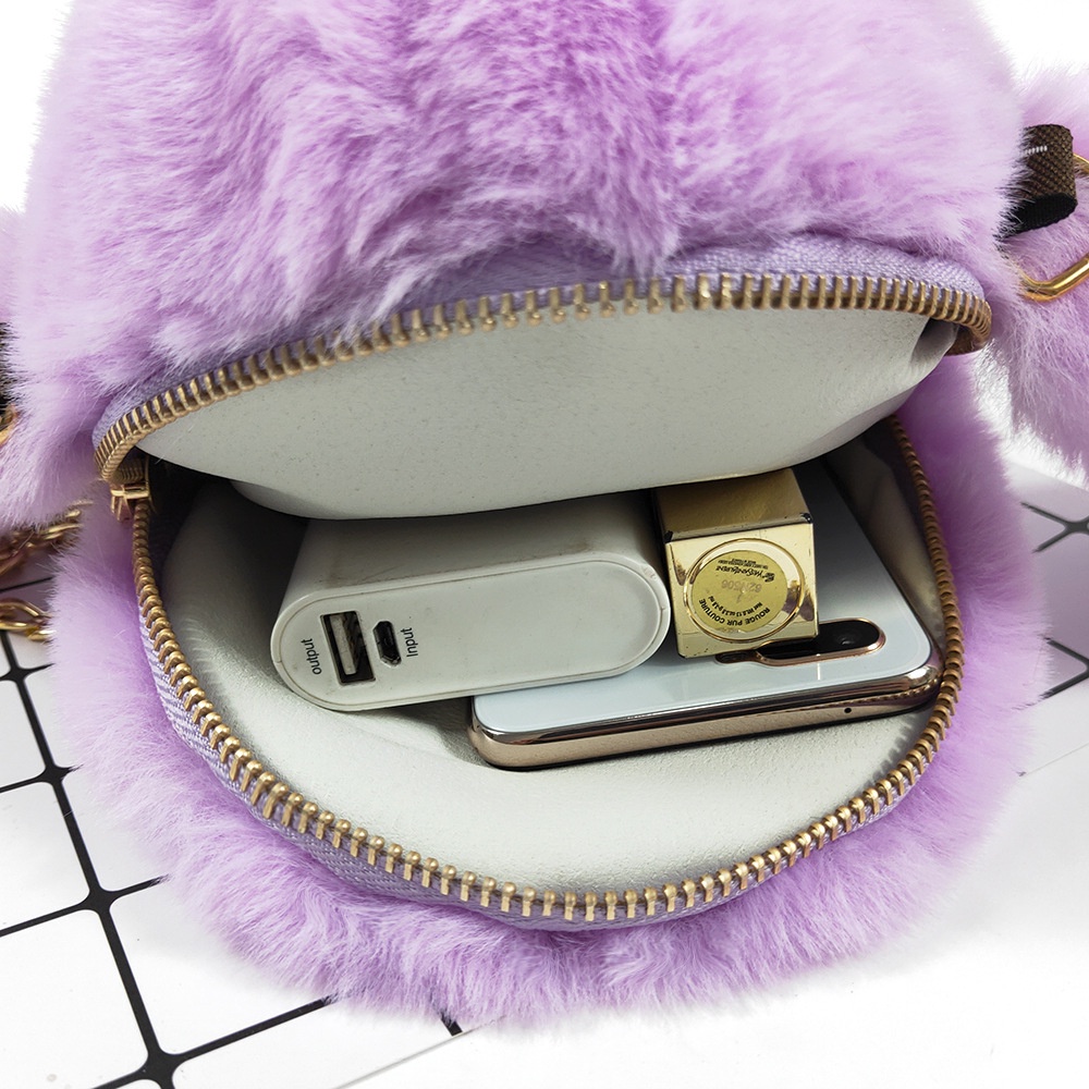 Túi Đeo Chéo Vai Hình Thỏ Bông Dễ Thương Phong Cách Hàn Quốc Dành Cho Bạn Nữ Túi Đeo Chéo Hình Thỏ Nhồi Bông Dễ Thương