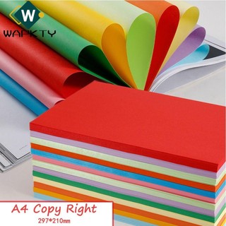 Wapkty set 100 giấy in nhiều màu khổ a4