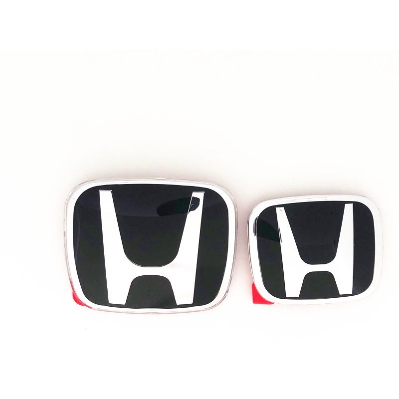 HONDA Set 2 logo Màu Đen + chrome city / hrv / jazz / crv / civic / brv Trang Trí Xe Hơi