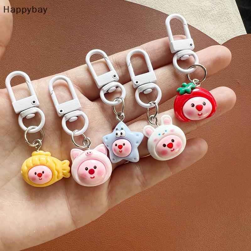 Móc Khóa Hoạt Hình Thỏ / Sao Biển / Cá / Dâu Tây Dễ Thương Trang Trí Ba Lô / Ô Tô