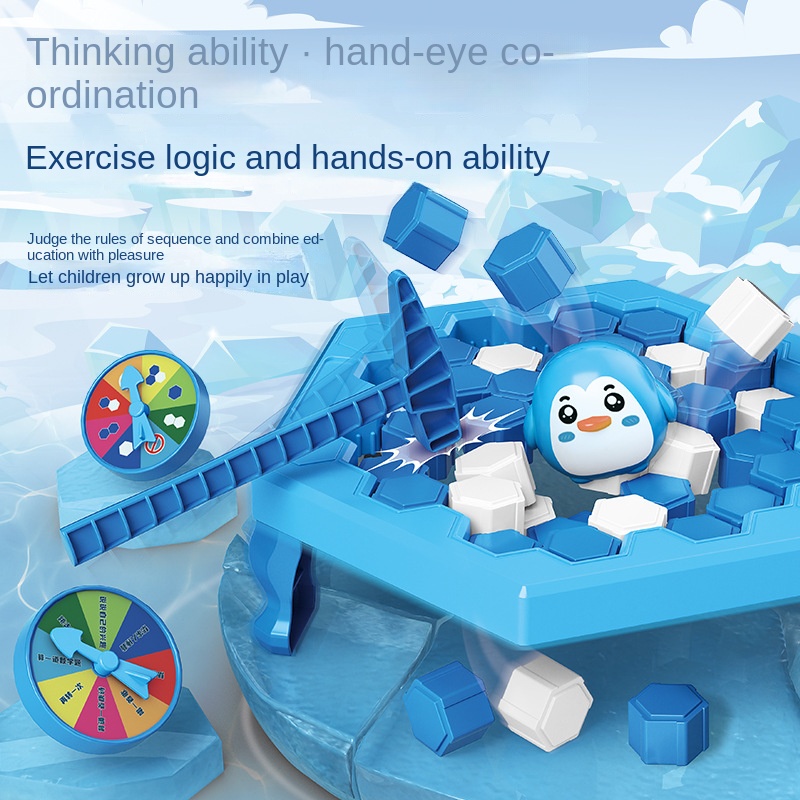 Đồ Chơi Phá Băng Chim Cánh Cụt / Giải Cứu Đá Chim Cánh Cụt Nhỏ / Trò Chơi Tương Tác Gia Đình Cho Trẻ Em