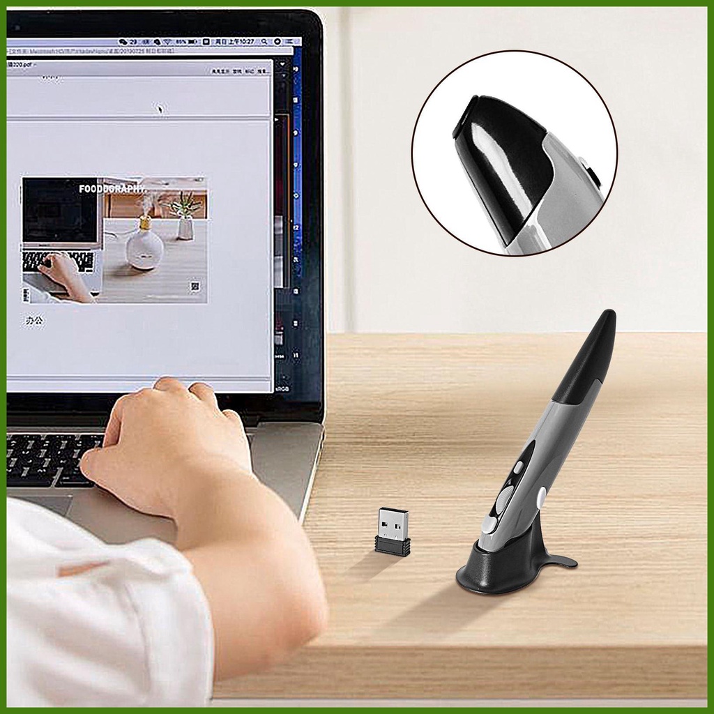 Bút Chuột Không Dây Dạng Đứng 2.4ghz Cho Máy Tính