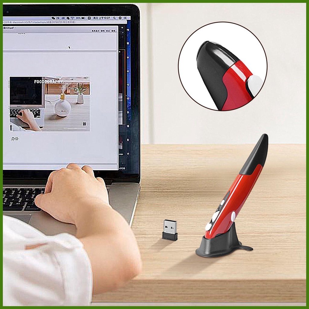 Bút Chuột Không Dây Dạng Đứng 2.4ghz Cho Máy Tính