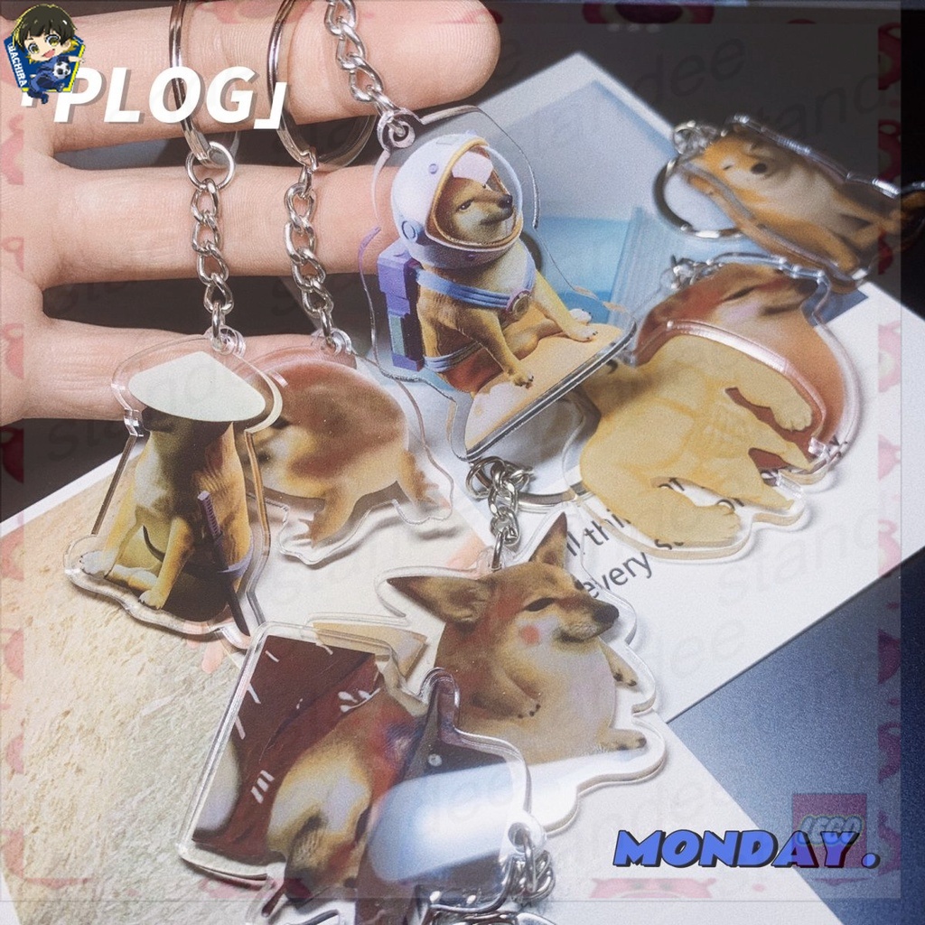 Móc Khóa 3cm Hình Chú Chó Shiba Inu Dễ Thương NLPSHOP anime