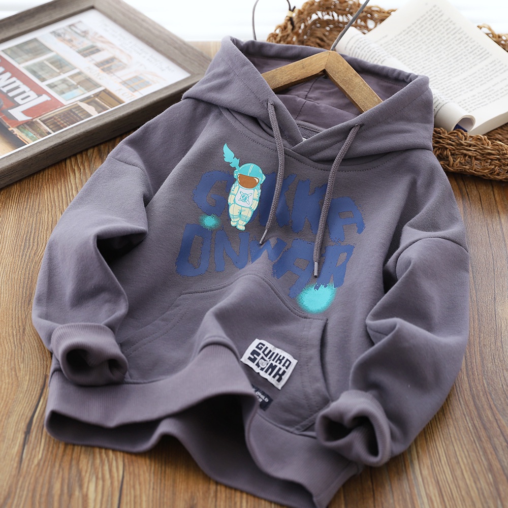 Áo Hoodie Dài Tay Phong Cách Hàn Quốc Mới Cho Bé Trai